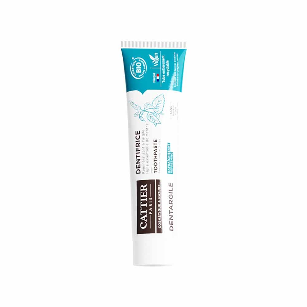 Cattier Dentifricio Dentargile con olio essenziale di menta bio 75ml