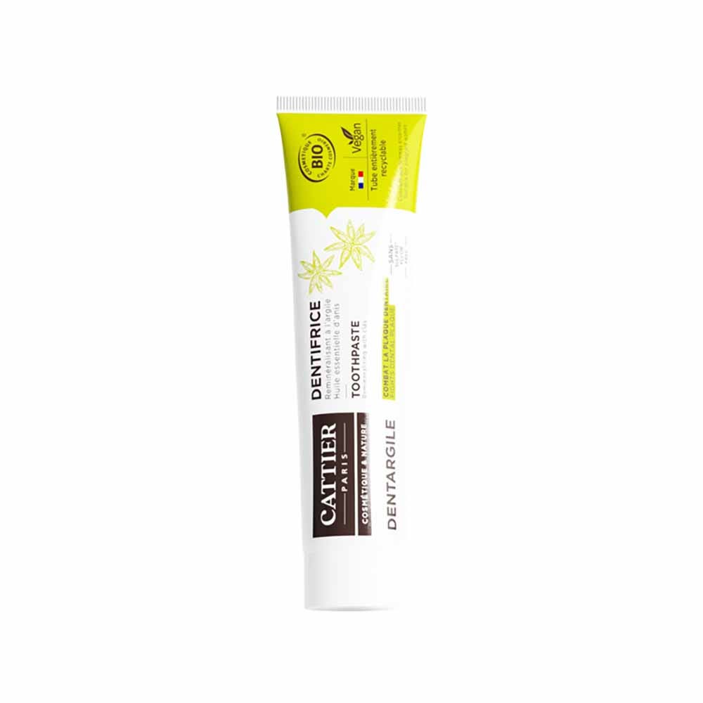 Cattier Dentifricio Con olio essenziale di anice bio dentargile 75ml