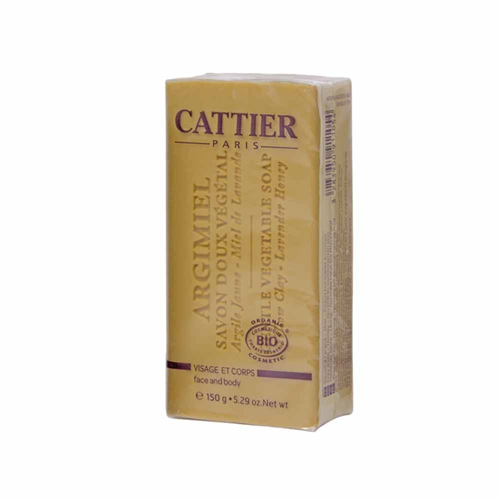 Cattier Sapone delicato vegetale Argimiel bio Miele e Lavanda Bio 150g