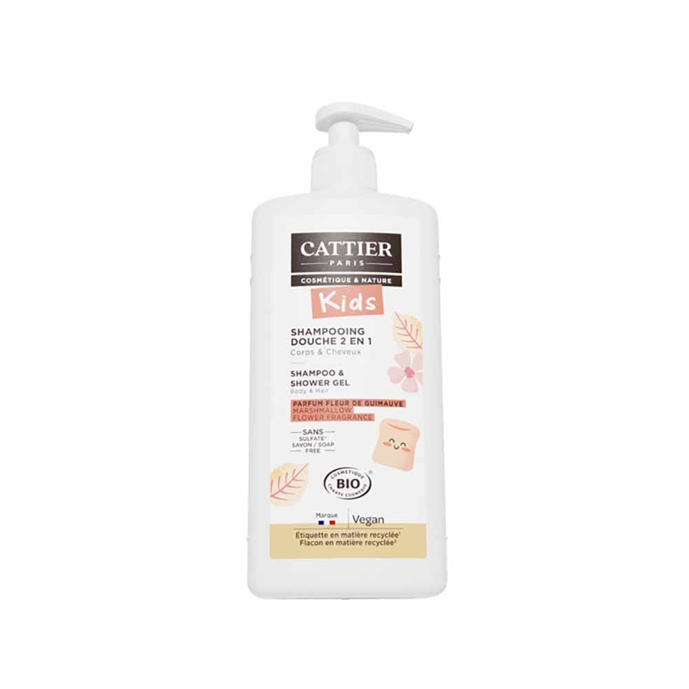 Cattier Gel doccia shampoo districante 2 in 1 profumo di fiore di altea 500ml