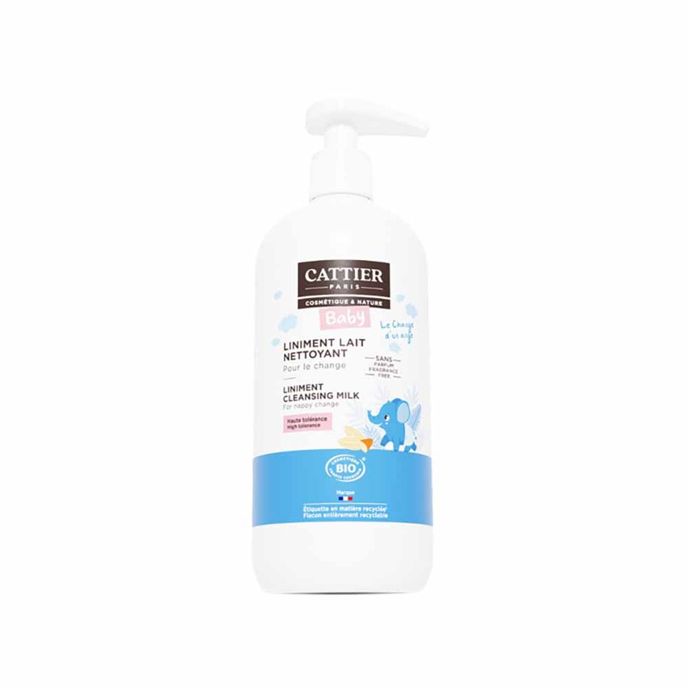 Cattier Bebè Liniment Lait Nettoyant BIO 500ml