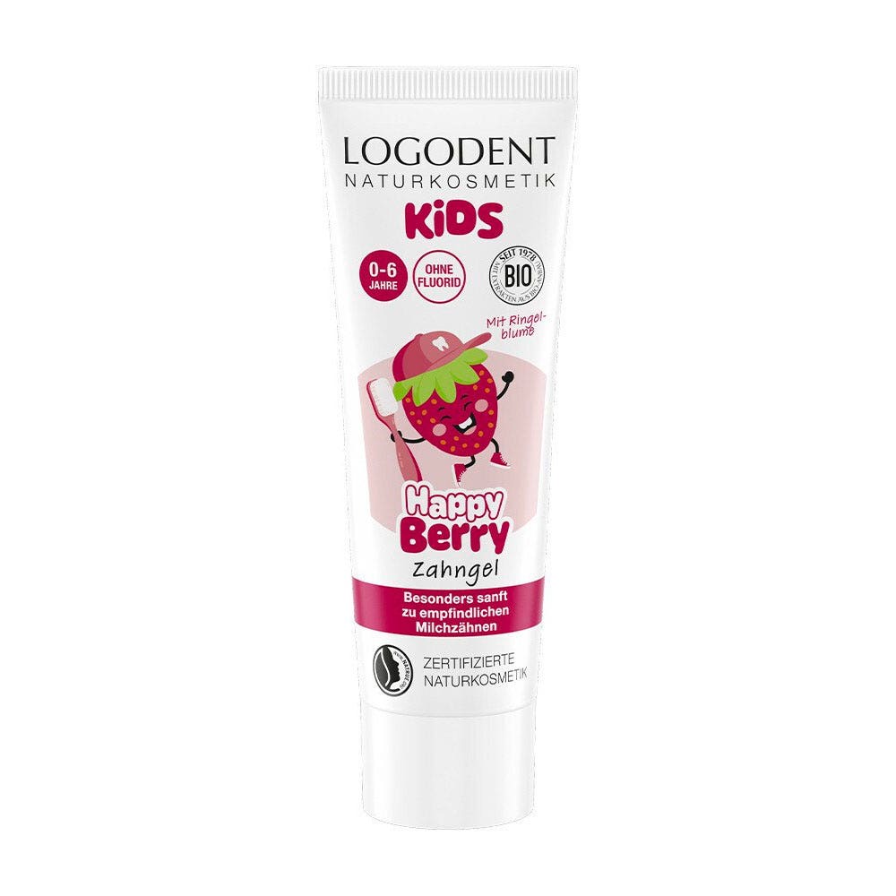 Logona Gel dentifricio Happy Kids fragola bio senza fluoro 75 ml
