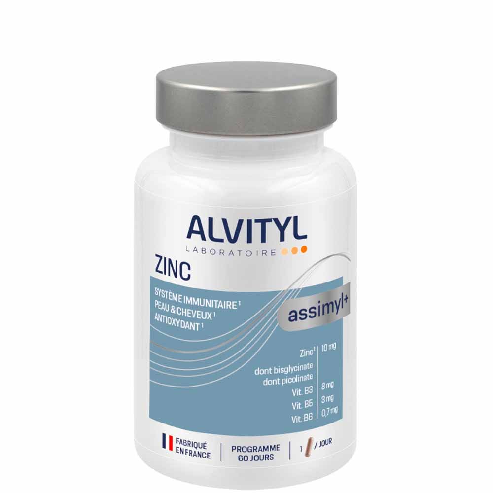 Alvityl Assimyl+ Zinc per immunità, pelle, capelli e unghie 60 capsule