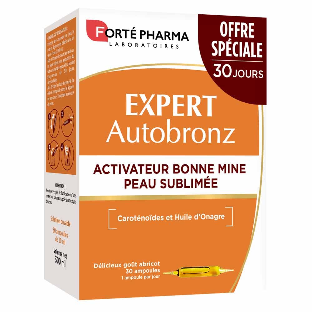 Forté Pharma Expert AutoBronz Autobronzante effetto sana abbronzatura 30 fiale