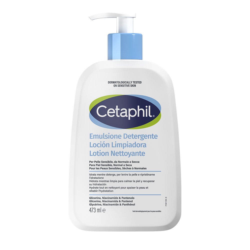 Cetaphil acqua micellare detergente viso e corpo per pelli sensibili 460ml
