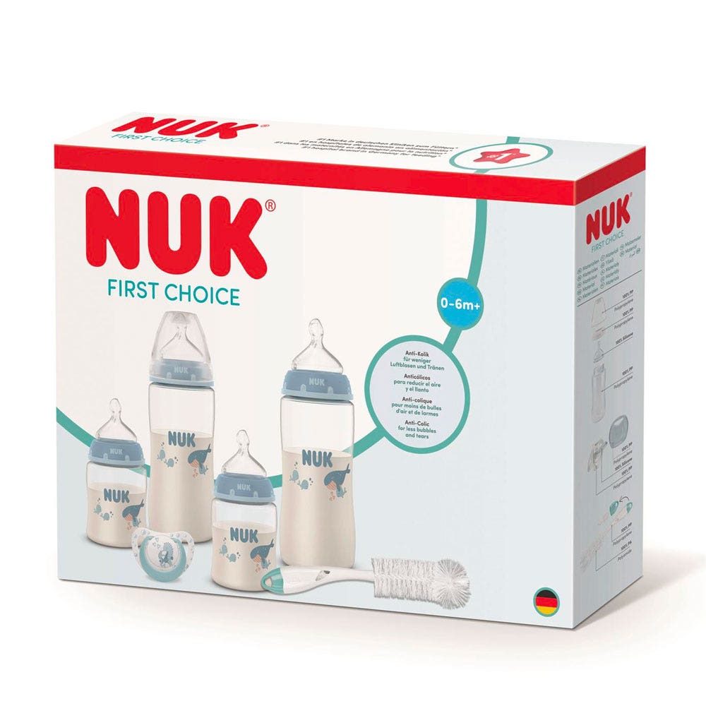 Nuk Cofanetto Perfect Start First Choice + Temperature Control 8 unità