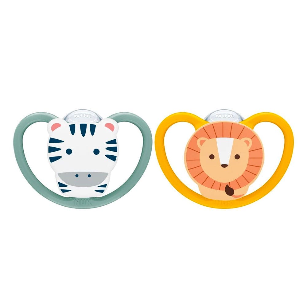 Nuk Perfect Match Succhiotti fisiologici in silicone 18 a 36 mesi 2 x