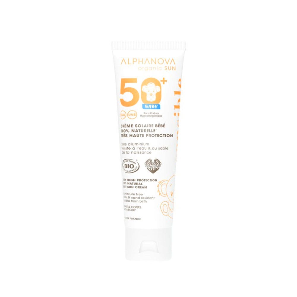 Alphanova Bébé latte solare protezione molto alta SPF50+ bio 50 ml