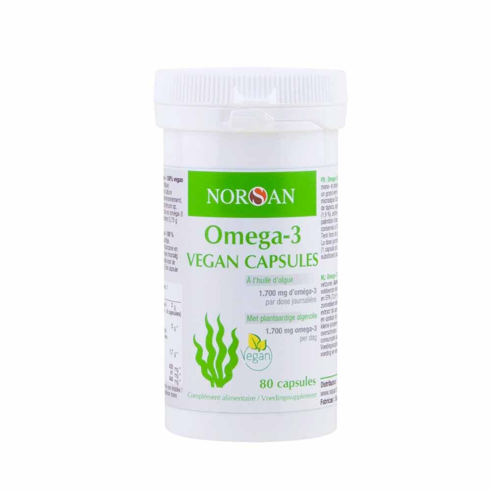 Norsan Omega 3 olio di alghe vegano 80 capsule
