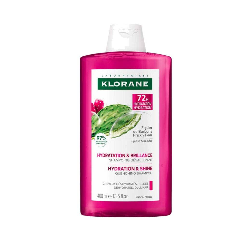 Klorane Fico d'India Shampoo dissetante 72h Idratanti e lucenti 400 ml