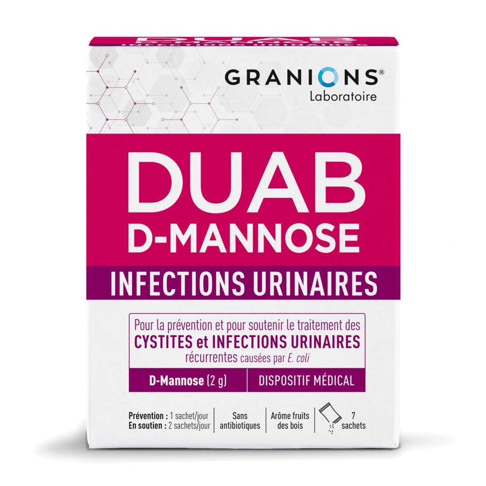 Granions DUAB D-Mannosio per infezioni urinarie 7 bustine