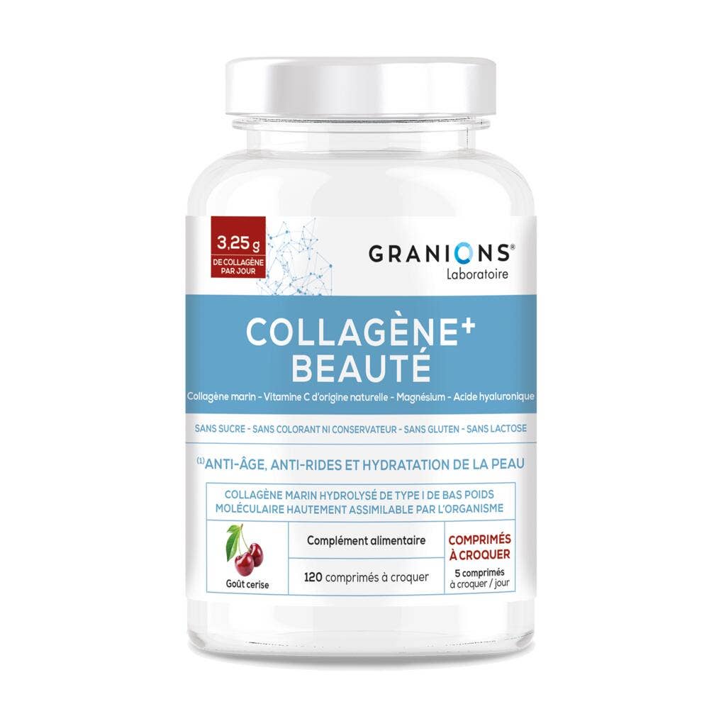 Granions Collagene+ bellezza ciliegia 120 compresse masticabili