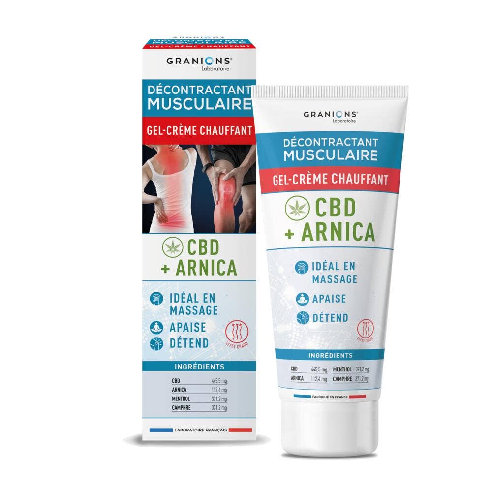 Granions Gel-crema decontratturante riscaldante CBD + arnica 75 ml