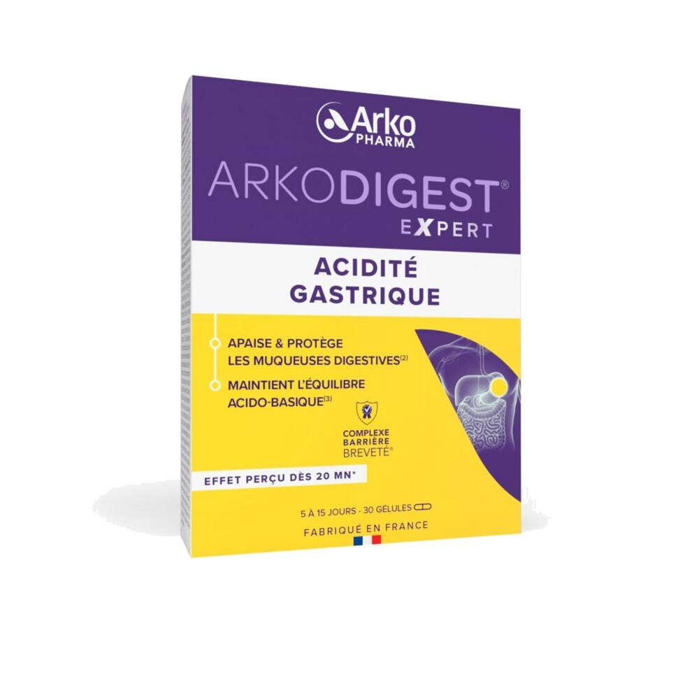 Arkopharma Arkodigest Expert acidità gastrica 30 capsule