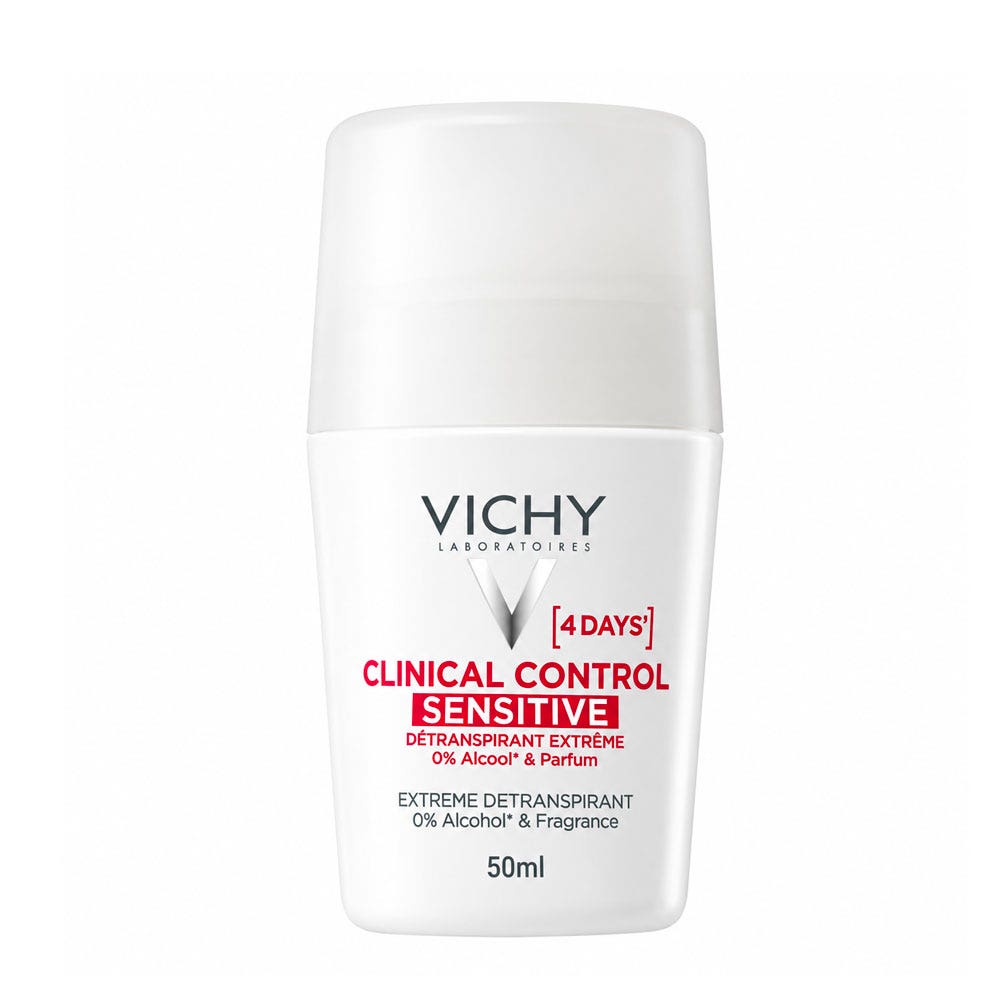 Vichy Clinical Control Antitraspirante estremo roll-on Sensitive per pelli sensibili 50 ml