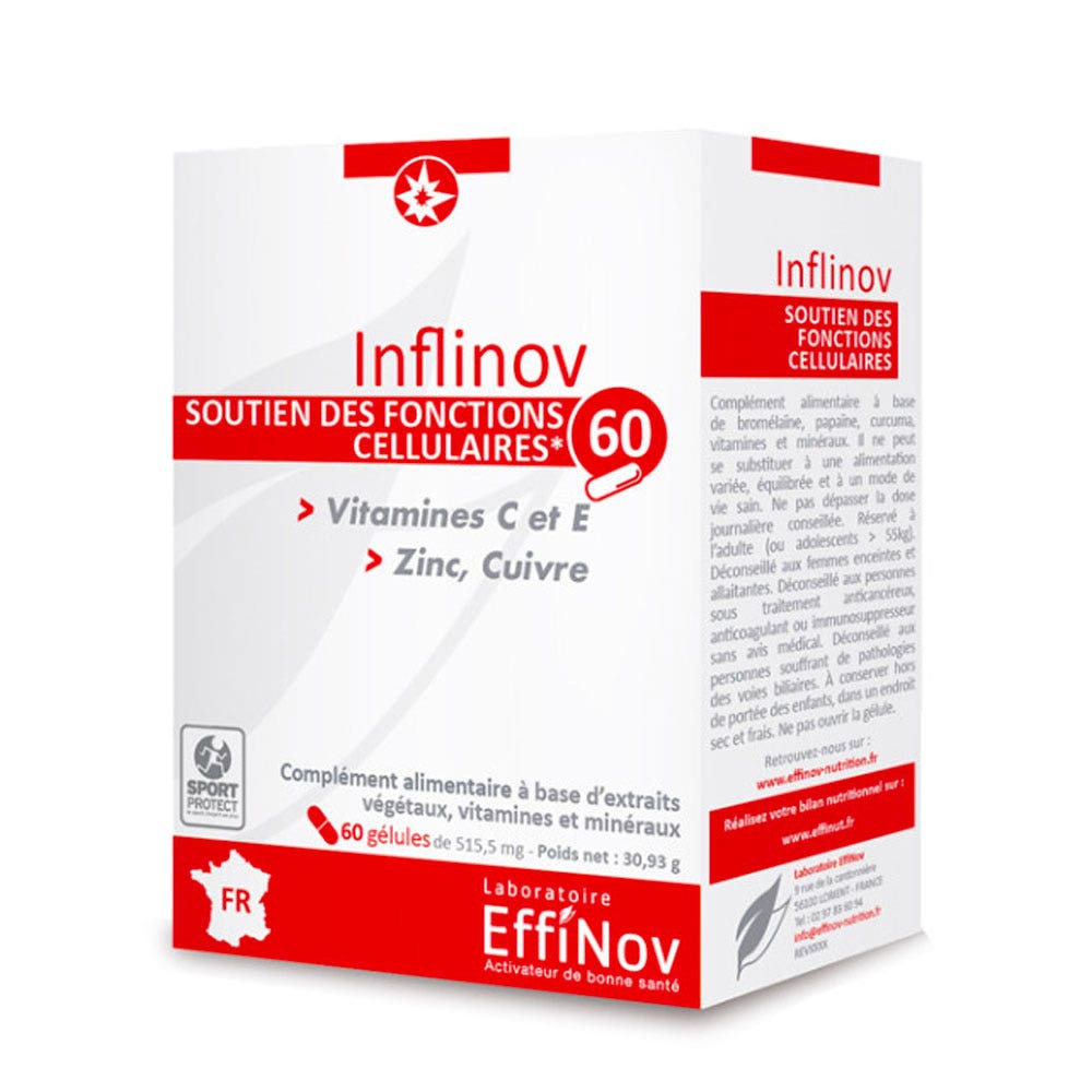 Effinov Nutrition Inflinov per il sostegno delle funzioni cellulari 60 capsule