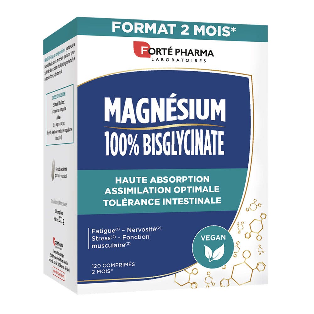 Forté Pharma Magnesio 100% bisglicinato ad alto assorbimento 120 compresse