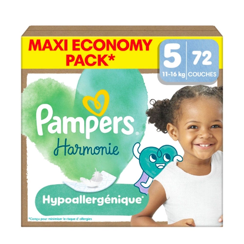 Pampers Harmonie Pannolini taglia 5 11-16 kg x 72