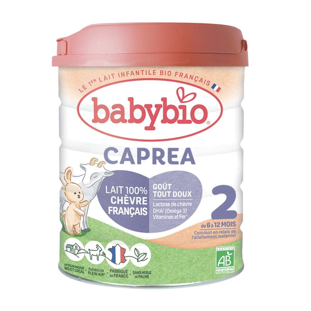 Babybio Latte per l'Infanzia Latte in polvere Caprea 2 bio al latte di capra a partire dai 6 mesi 800 g