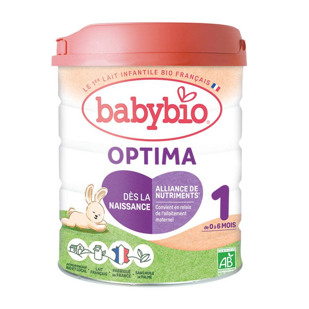Babybio Latte per l'Infanzia Optima 1 Latte in polvere biologico 0-6 mesi De 0 A 6 Mois 800g