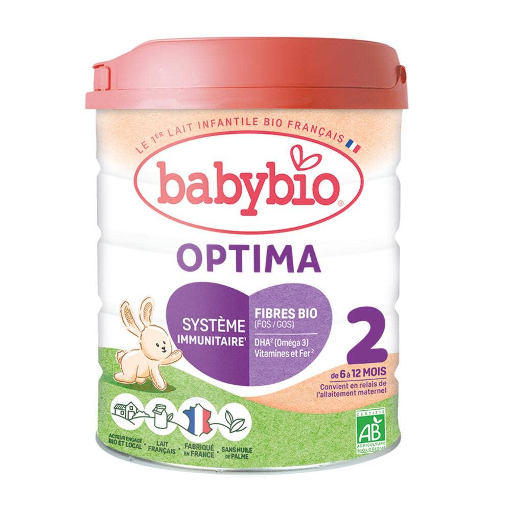 Babybio Latte per l'Infanzia Optima 2 Latte in polvere bio Da 6 mesi 800g