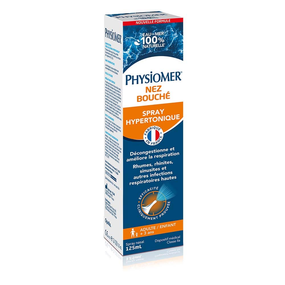 Physiomer Spray nasale ipertonico per naso chiuso adulti e bambini 135 ml