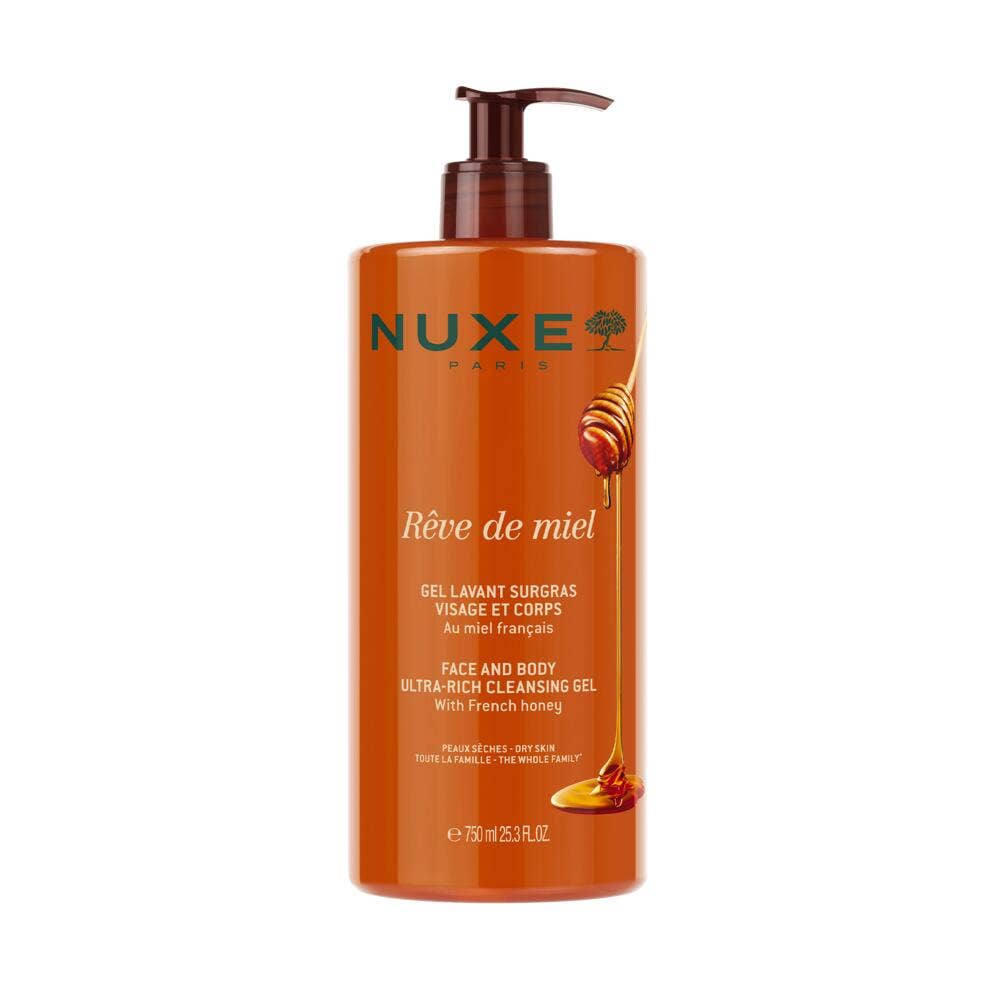 Nuxe Reve De Miel Gel detergente Surgras pelli disidratate Jumbo Collector 750ml