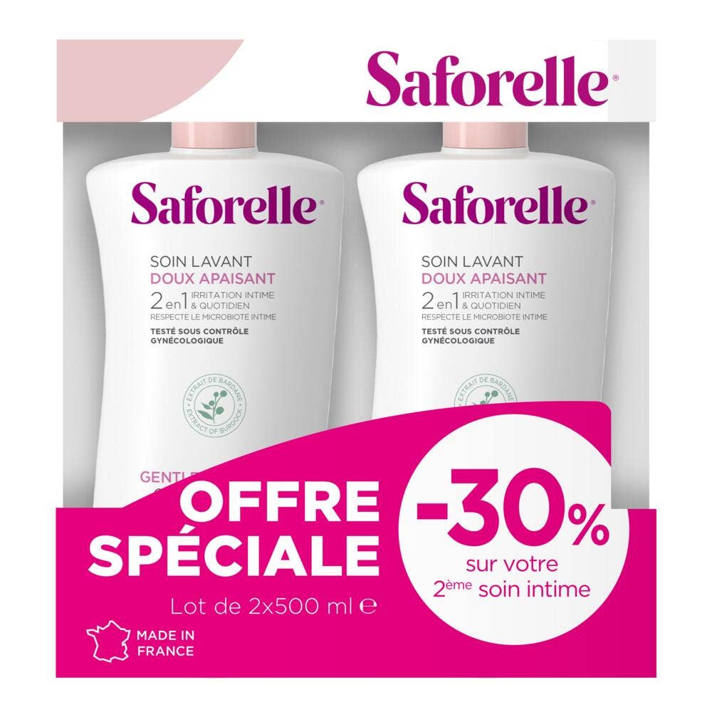 Saforelle Detergente Intimo Delicato 2x500ml
