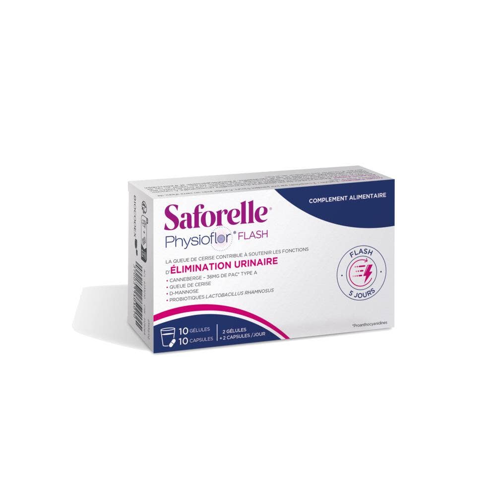 Saforelle Physioflor Flash 10 capsule + 10 compresse