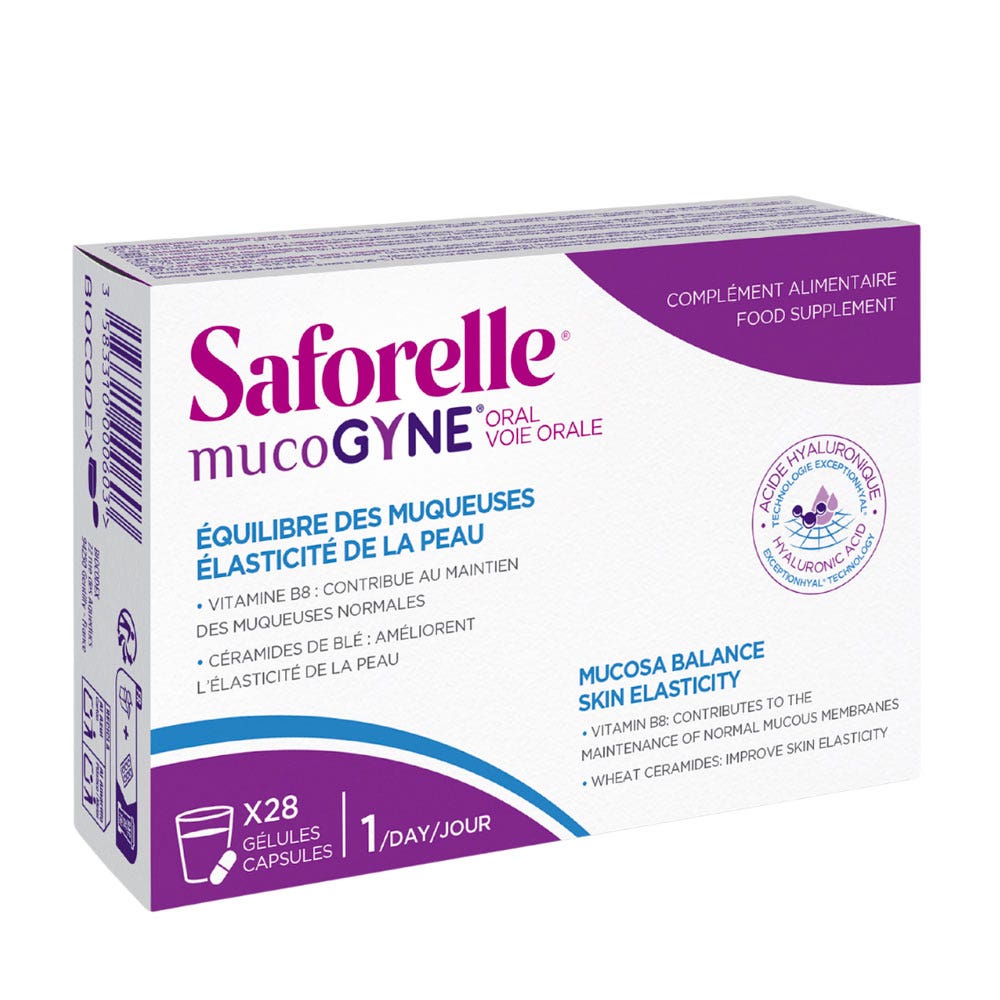 Saforelle Mucogyne Acido ialuronico per via orale 28 capsule