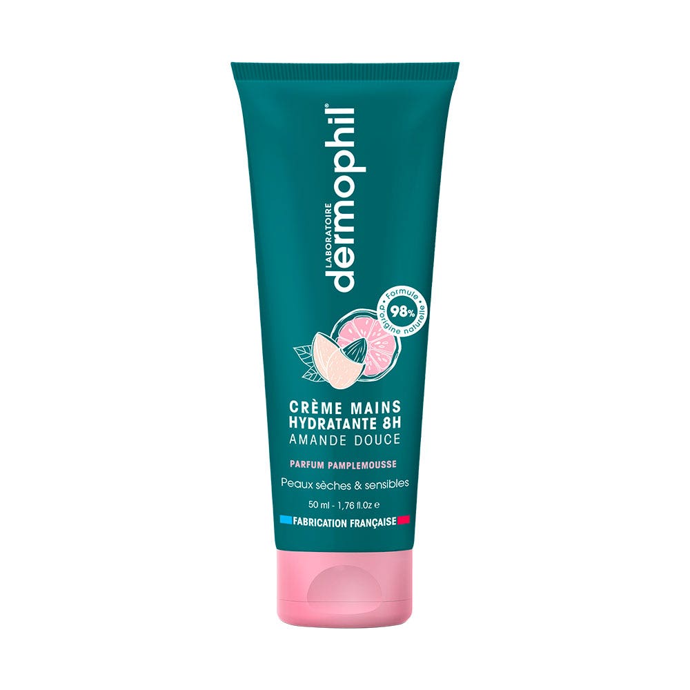 Dermophil Indien Crema mani idratante all'olio di mandorle dolci al profumo di pompelmo 50 ml