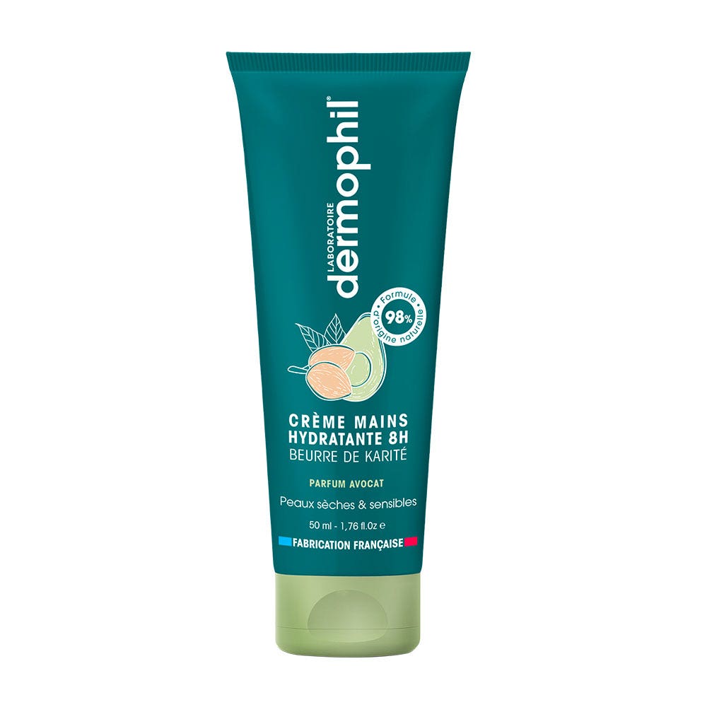 Dermophil Indien Crema idratante mani al burro di karité al profumo di avocado 50 ml
