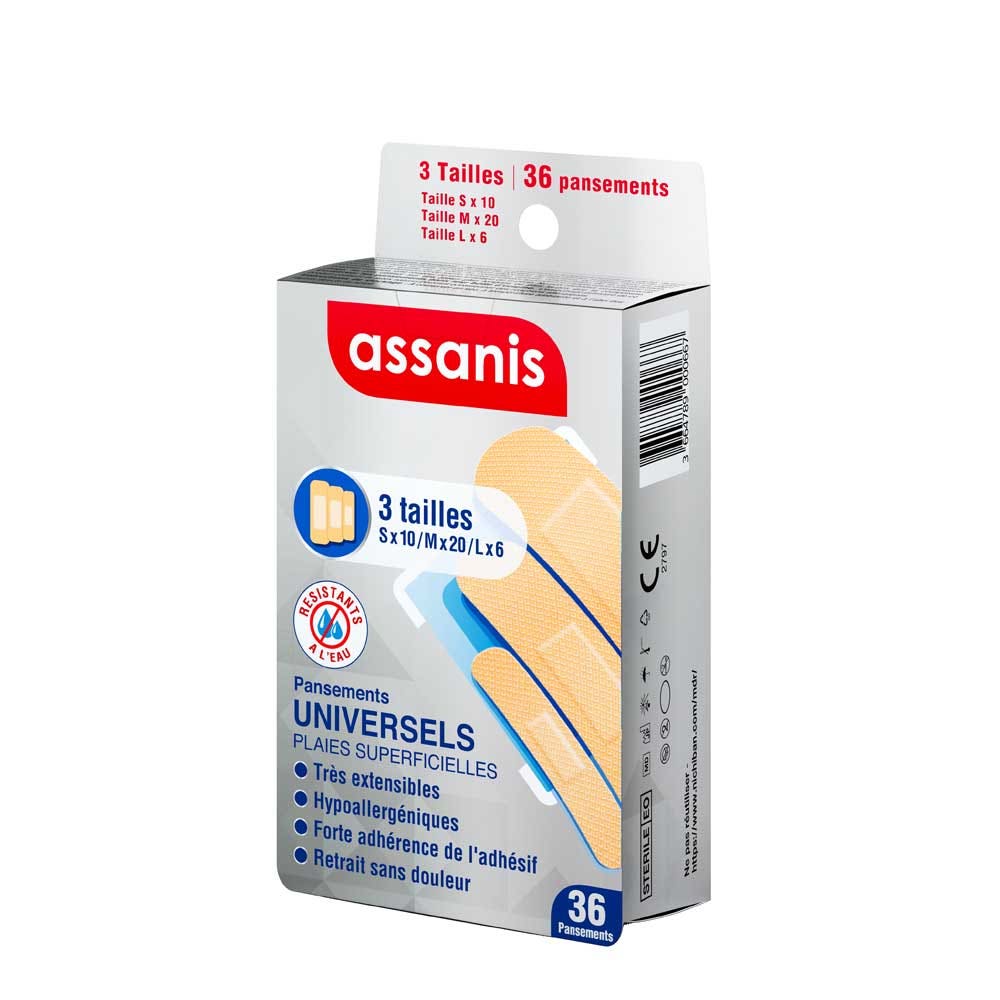 Assanis Cerotti universali assortiti 36 unità