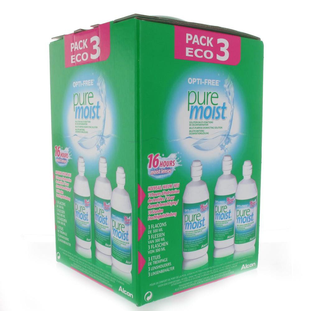 Alcon Opti-Free Soluzione multifunzione Pure Moist per la decontaminazione 3 x 300 ml