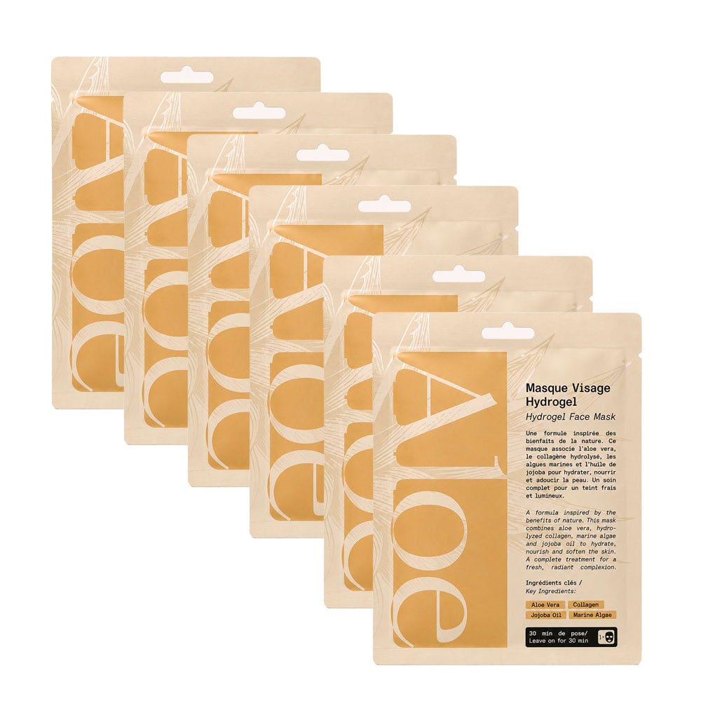 Aloe Paris Maschere viso in hydrogel 6 maschere
