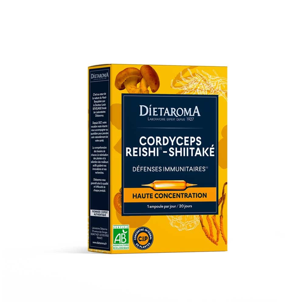 Dietaroma Cordyceps Reishi Shiitake bio 20 fiale da 10 ml