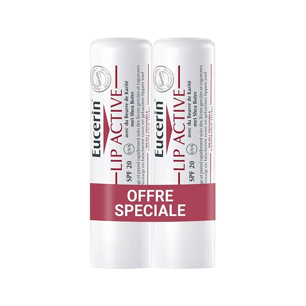 Eucerin Lip Active Trattamento attivo labbra SPF20 2 x 4,8 g