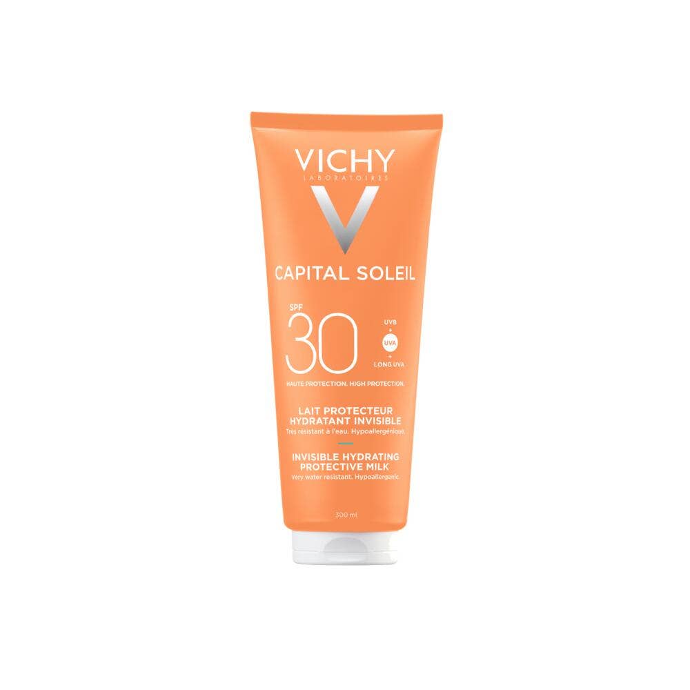 Vichy Capital Soleil Latte protettivo invisibile SPF30 per viso e corpo 300 ml