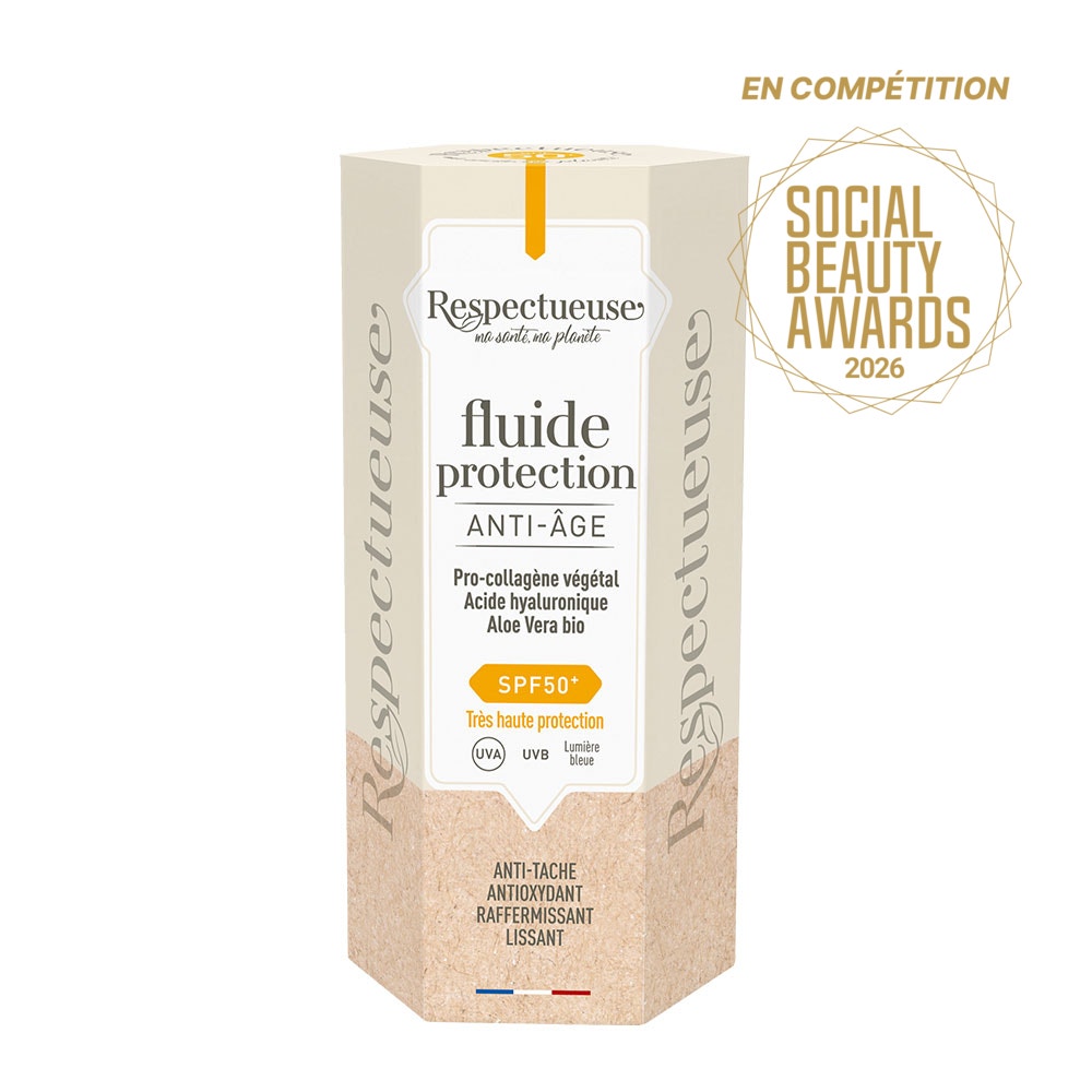 Respectueuse Fluido protezione SPF50 con azione anti-età 30ml
