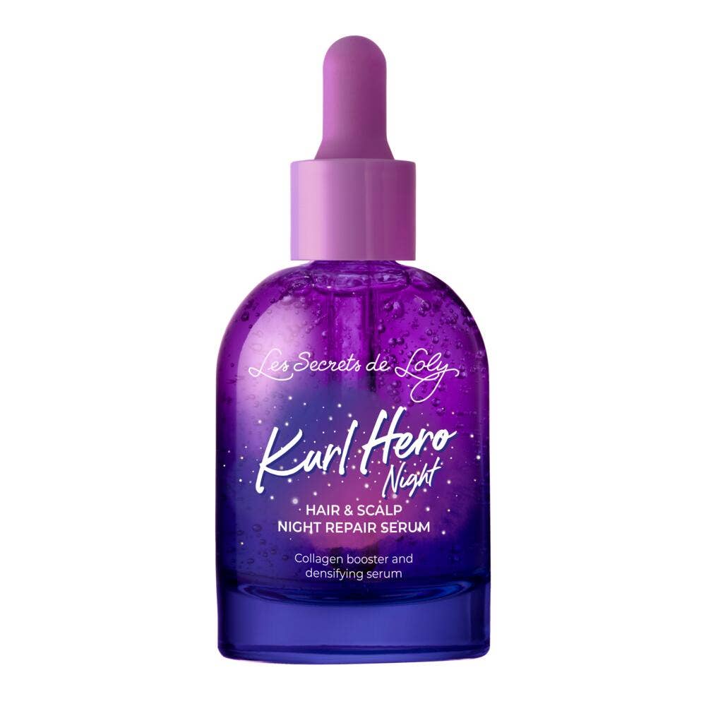Les Secrets de Loly Curare e Rinforzare Kurl Hero Night siero riparatore notte per il cuoio capelluto 50 ml