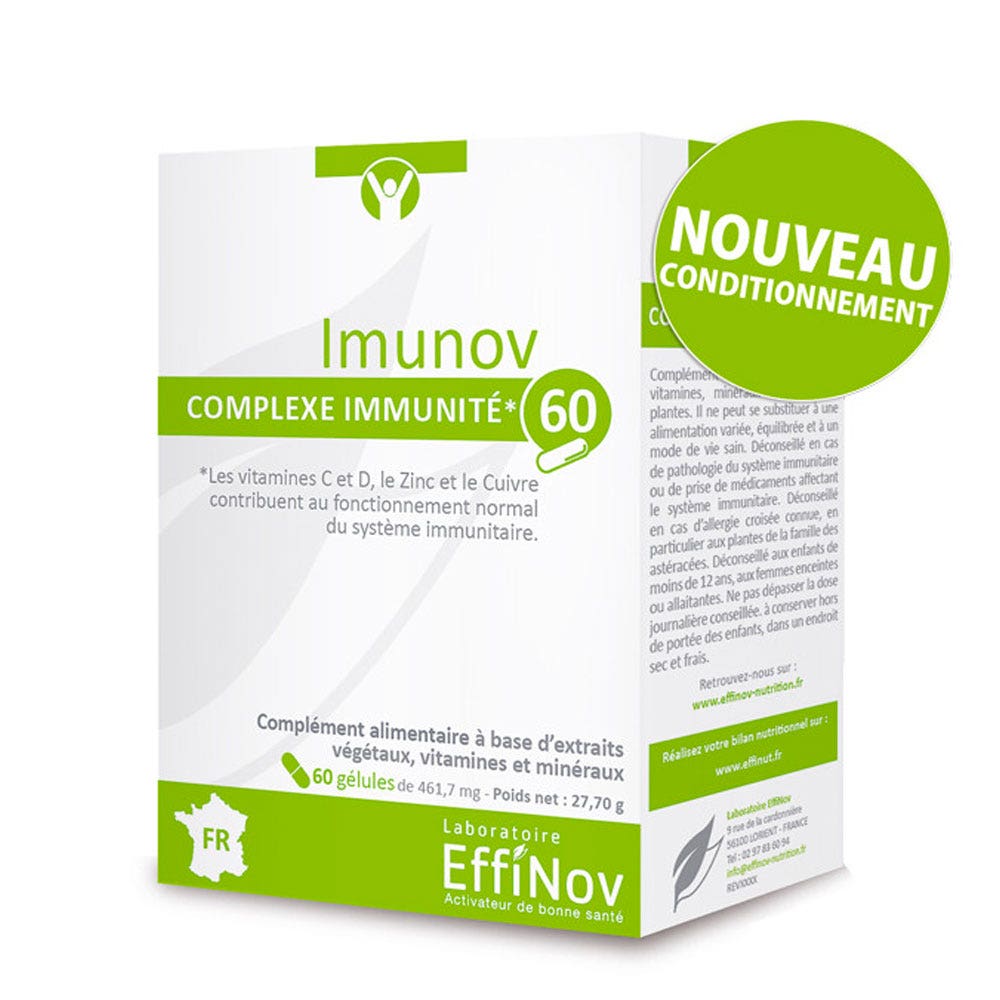 Effinov Nutrition Imunov Complesso di immunità 60 capsule