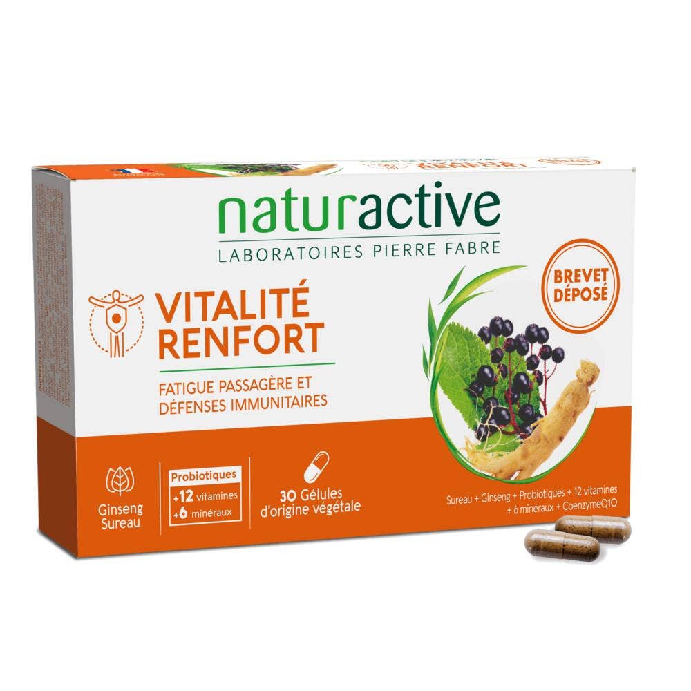 Naturactive Vitalità, supporto per stanchezza temporanea e difese immunitarie 30 capsule