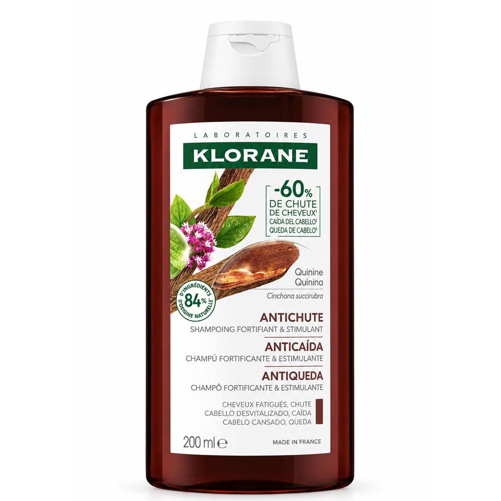 Klorane Chinina Shampoo Edelweiss bio per capelli stanchi 200 ml