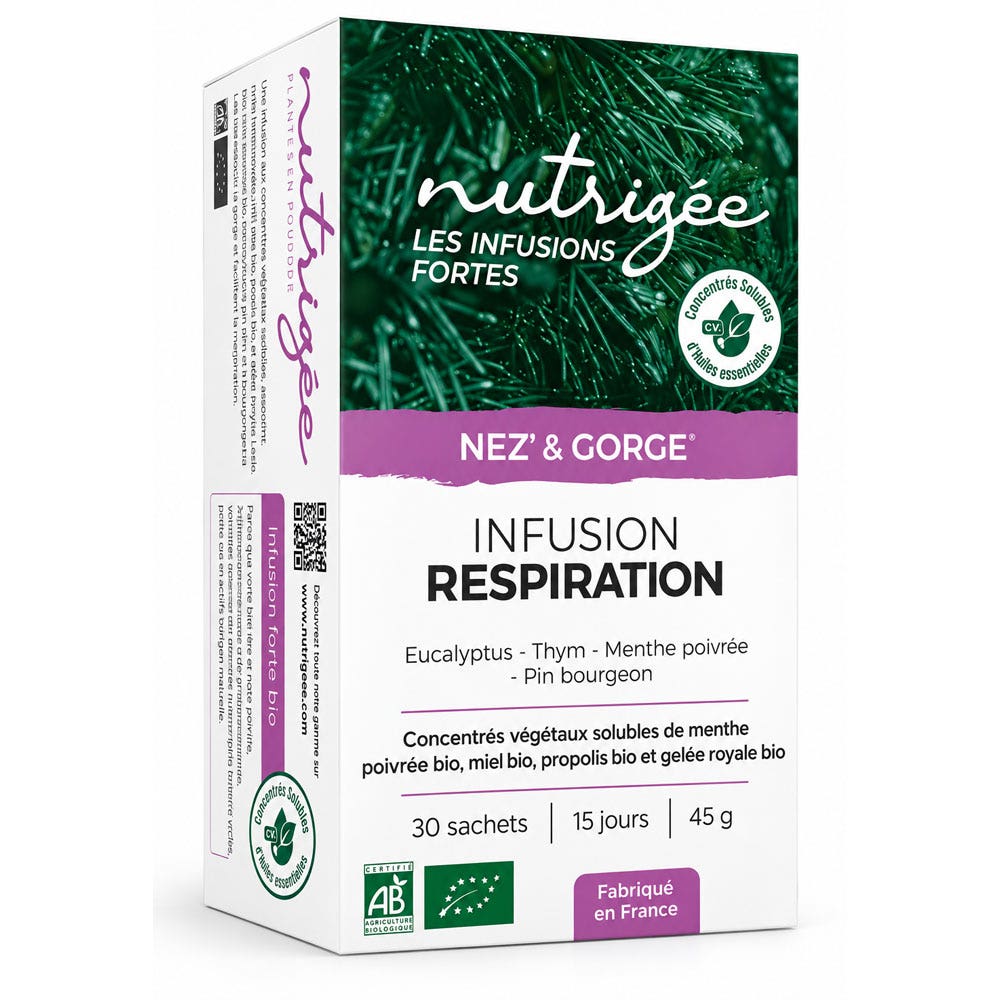 Nutrigée Infuso respiratorio bio 30 Bustine