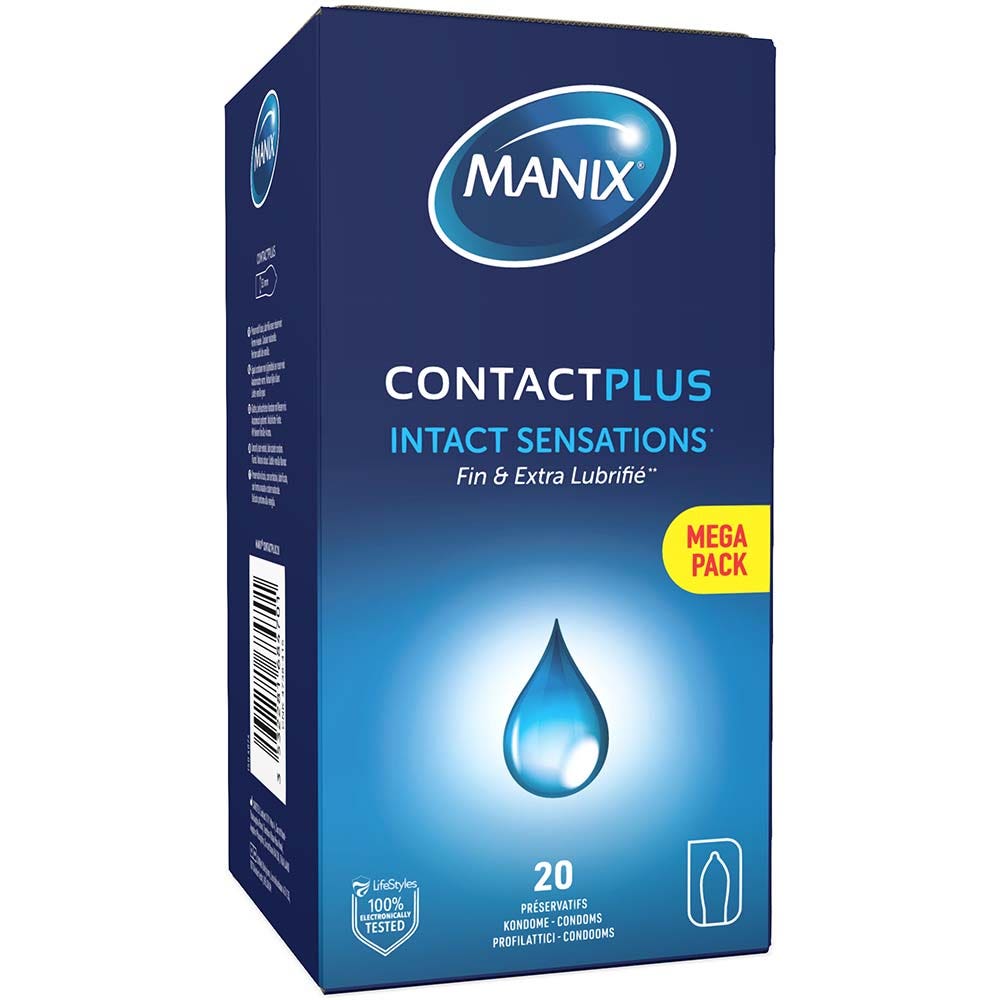 Manix Contact Plus Preservativi sottili e con lubrificazione extra x24