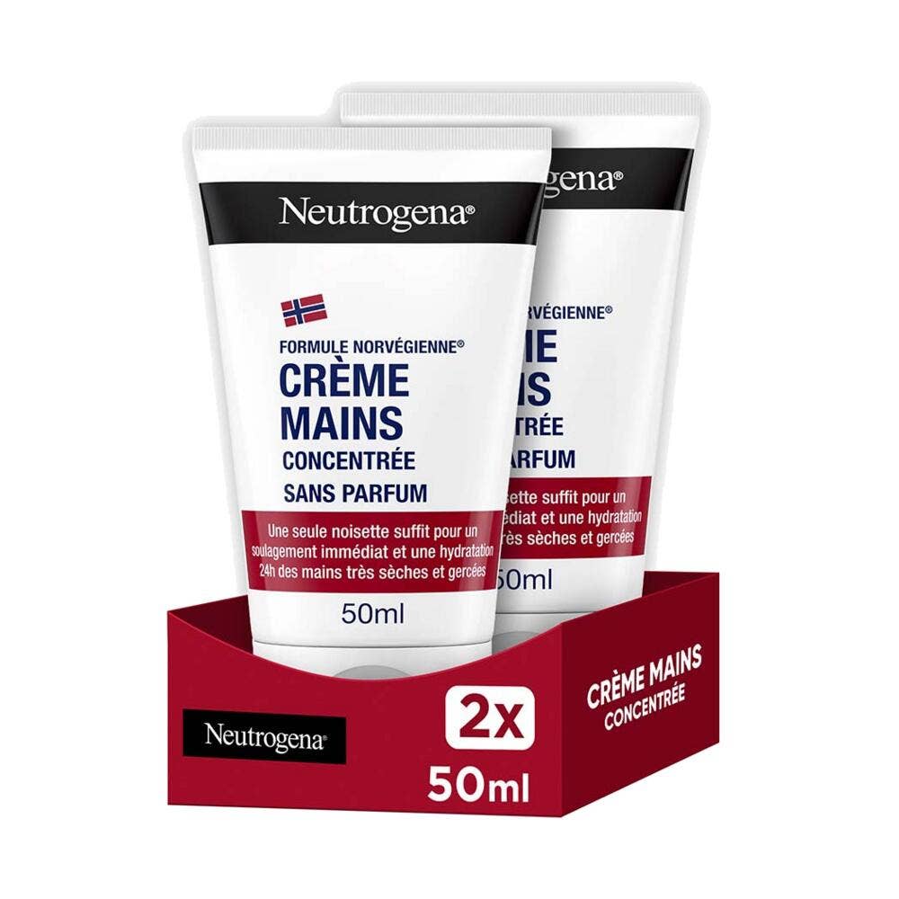 Neutrogena Crema mani idratante concentrata per pelli molto secche 2 x 50 ml