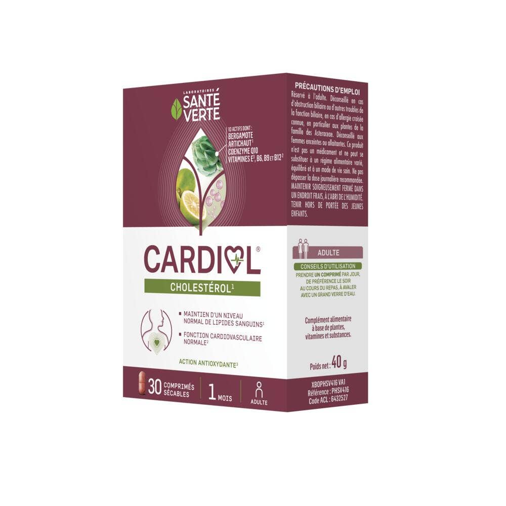 Sante Verte Cardiol Colesterolo 30 compresse
