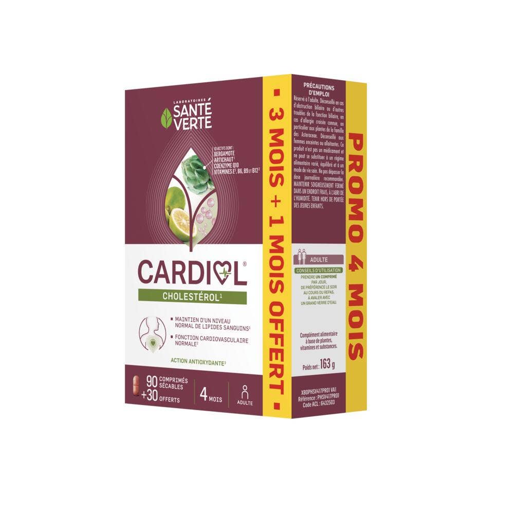 Sante Verte Cardiol Colesterolo 90 + 30 compresse