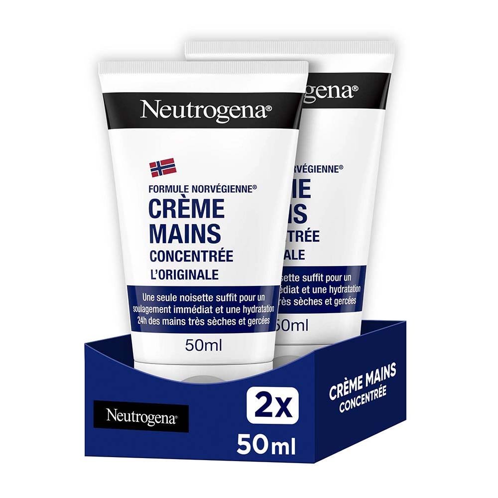 Neutrogena Crema mani idratante concentrata per pelli secche 2 x 50 ml