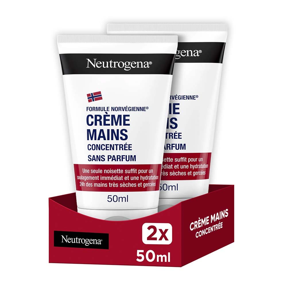 Neutrogena Crema mani idratante concentrata per pelli molto secche 2 x 50 ml